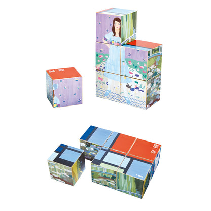 6 Works of Art - Puzzle Cubes - Hape x The Met