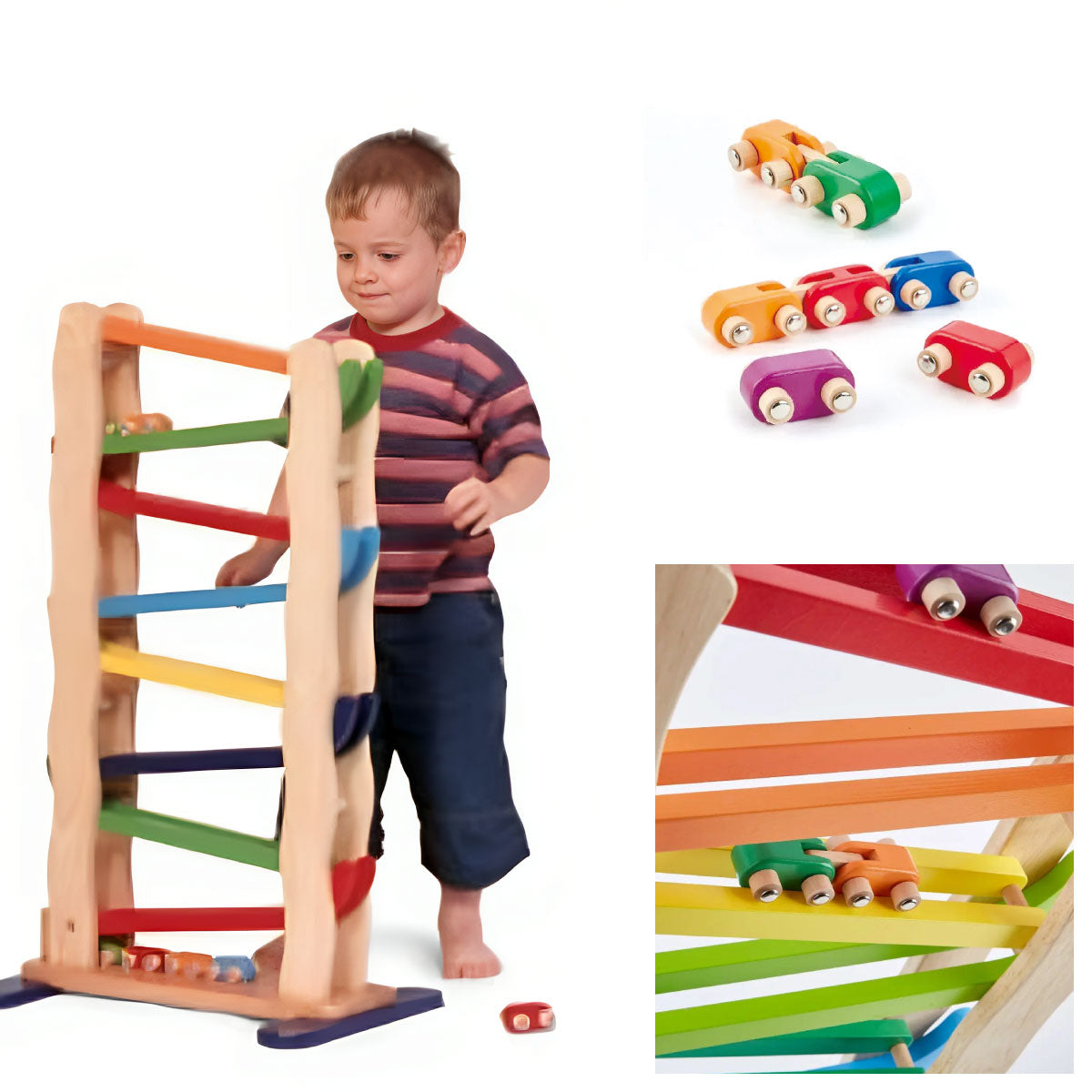 Hape PinToys Tower Rainbow Slope