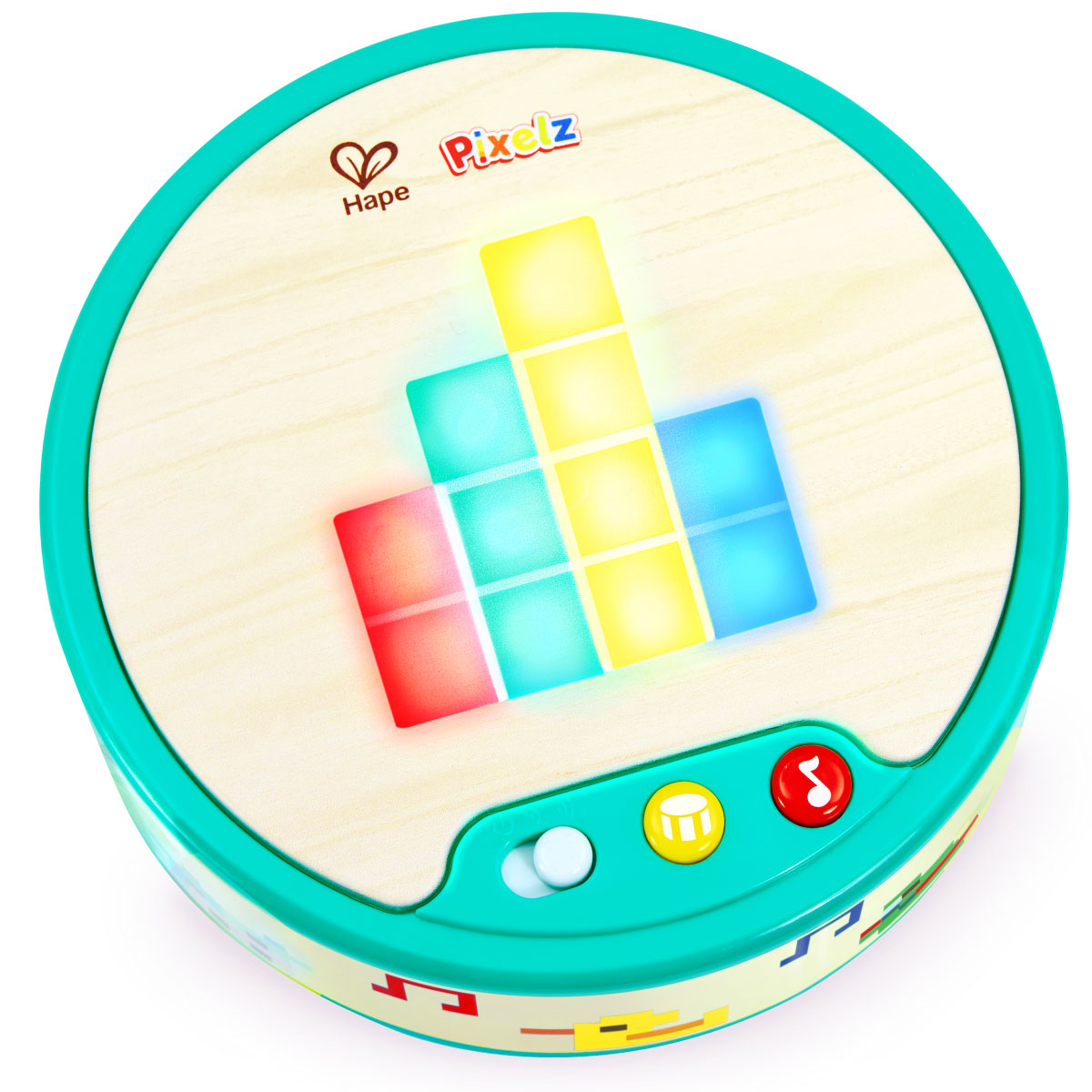 Hape Pixelz Bright Beats Pixel Drum