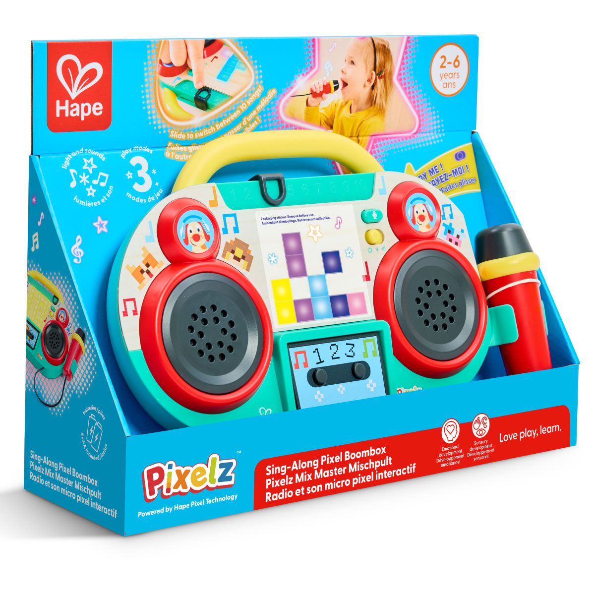 Hape Pixelz Sing-Along Pixel Boombox