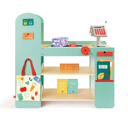 Hape Smart and Wooden Supermarket Play Set