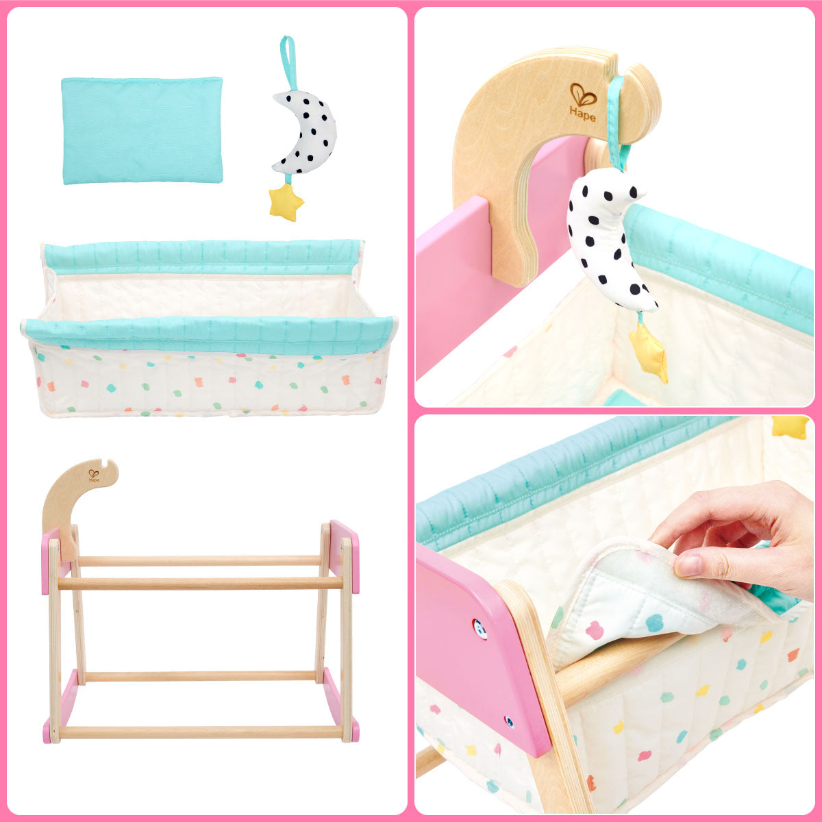 Hape Sweet Dreams Doll Rocking Bed