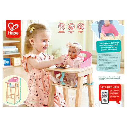 Hape Sweet Treats Doll Highchair