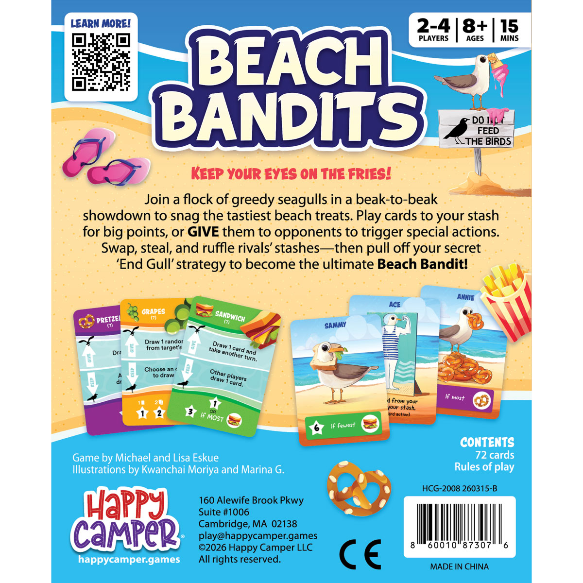 Happy Camper Beach Bandits Card Game
