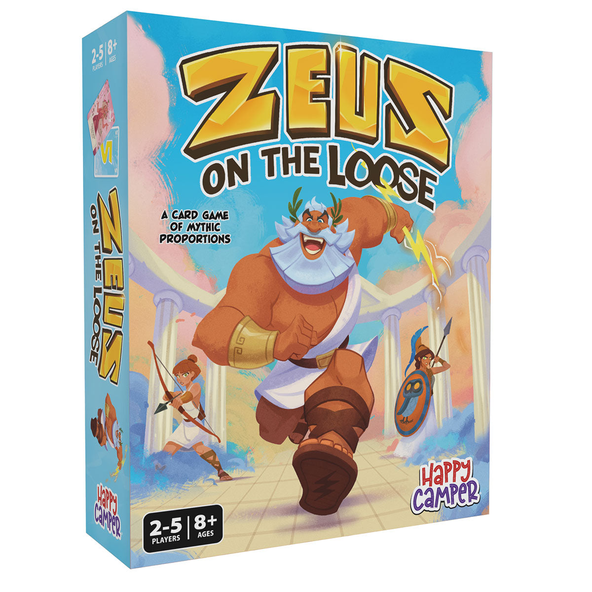 Happy Camper Zeus on the Loose Card Game