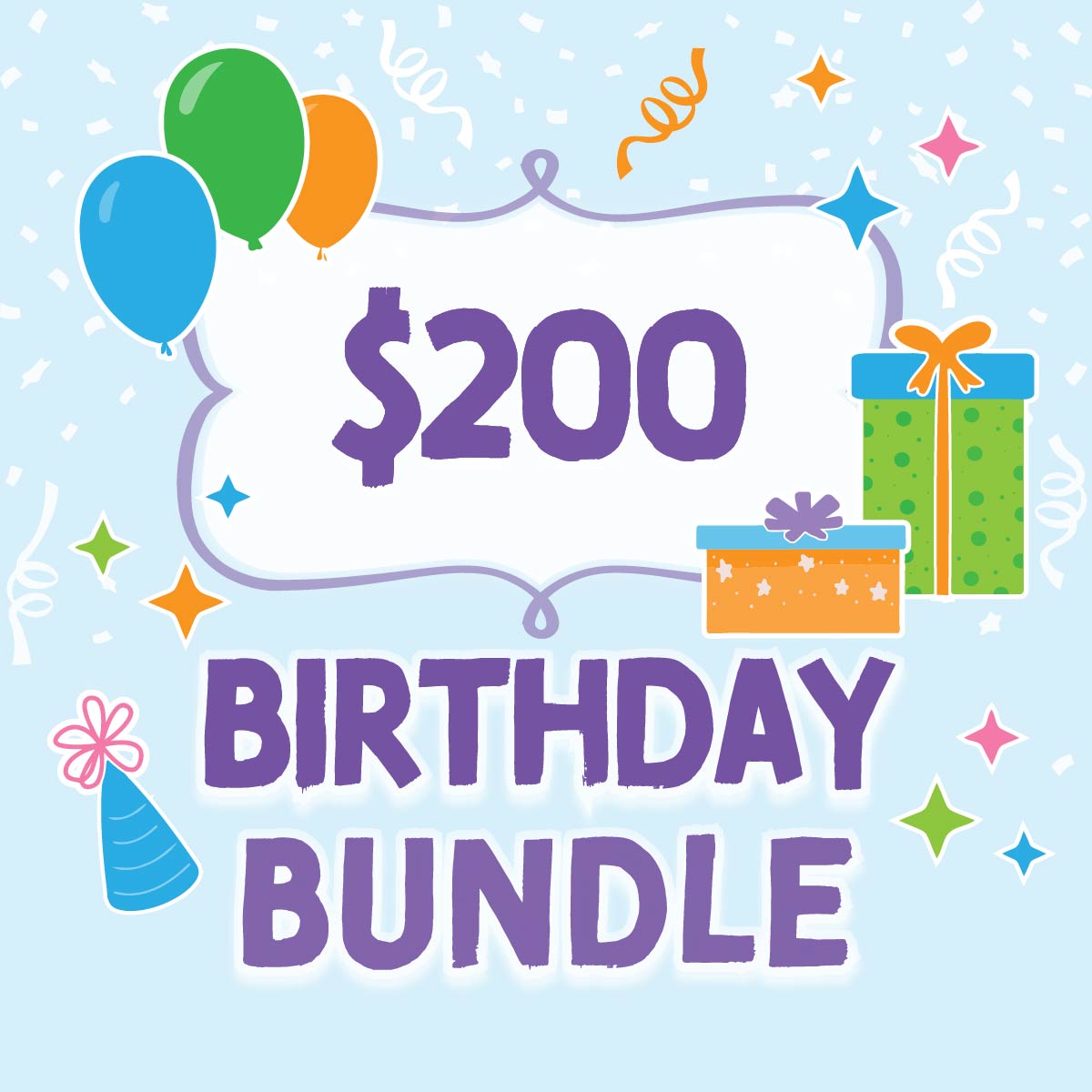 Happy Up Happy Birthday Gift Bundle - $200 budget