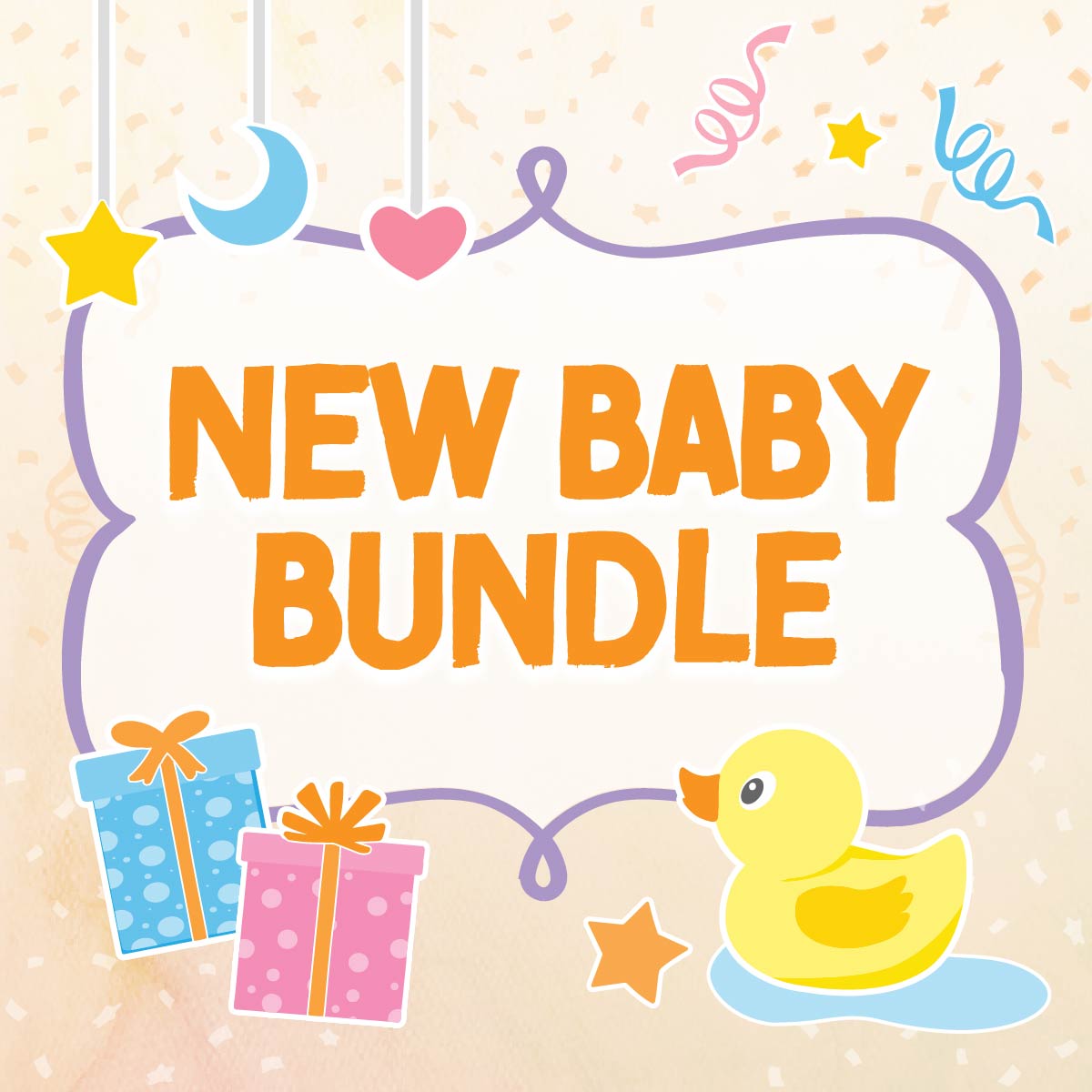 Happy Up New Baby Gift Bundle: Choose your budget then tell us about the new baby and their family. We do the shopping for you!