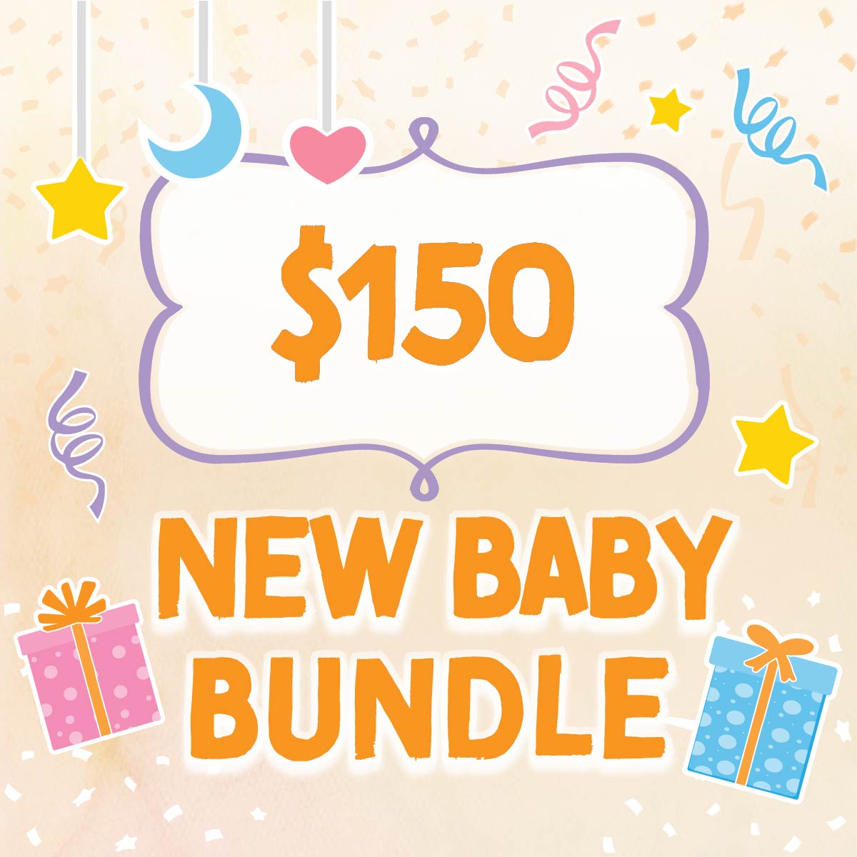 Happy Up New Baby Gift Bundle - $150 budget