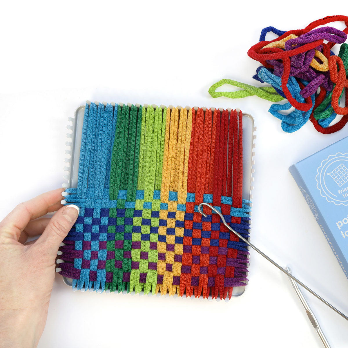 Harrisville Designs Friendly Loom Potholder Loom Plus - 7” Traditional Size