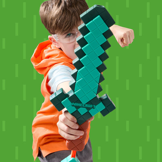 Hasbro NERF Minecraft Diamond Sword & Foam Dart Blaster