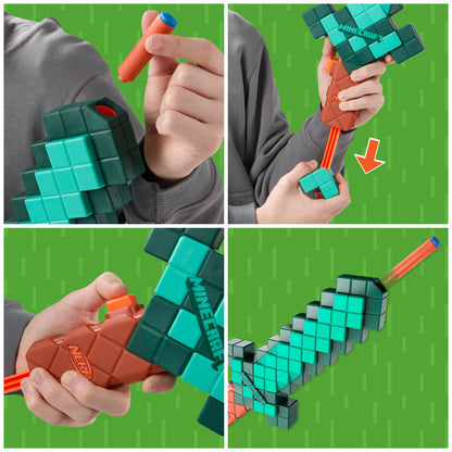Hasbro NERF Minecraft Diamond Sword & Foam Dart Blaster