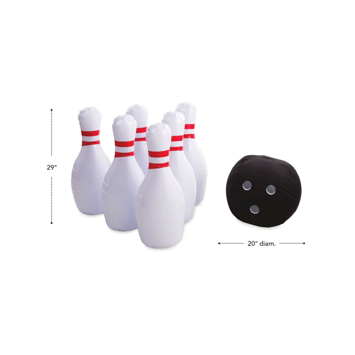 Hearthsong Giant Inflatable Bowling Set