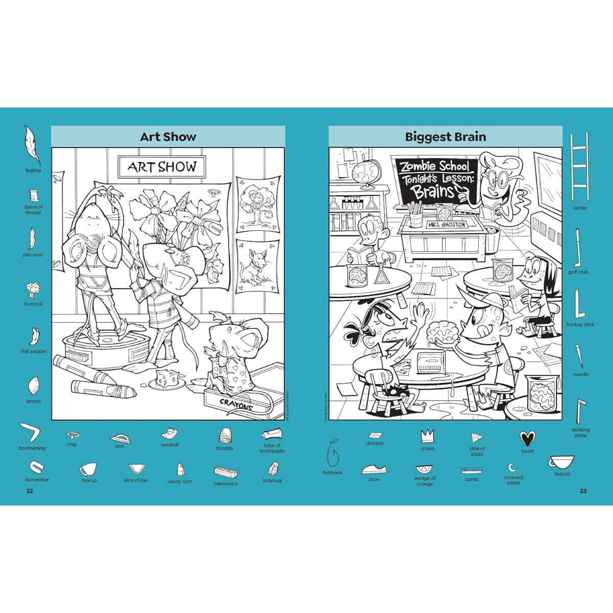 Highlights Hidden Pictures School Puzzles