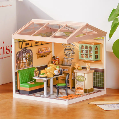 DIY Miniature House Kit - Hong Kong Bites Cafe - Rolife Super Creator - Hands Craft