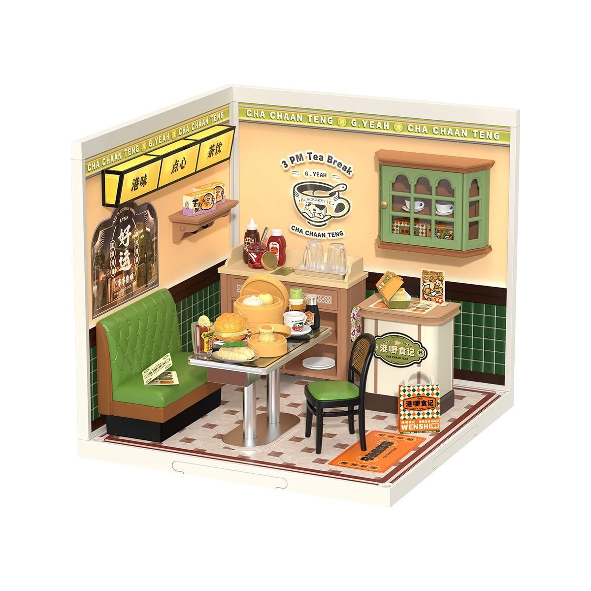 DIY Miniature House Kit - Hong Kong Bites Cafe - Rolife Super Creator - Hands Craft