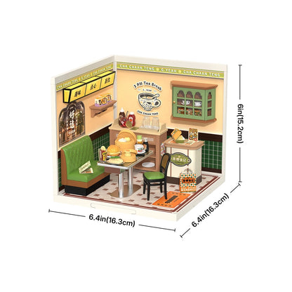 DIY Miniature House Kit - Hong Kong Bites Cafe - Rolife Super Creator - Hands Craft