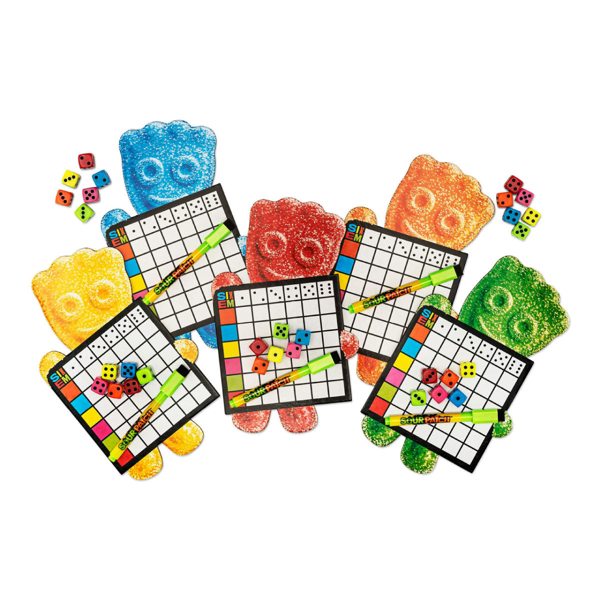 Sixem Sour Patch Kids Dice Game from Hootenanny Games