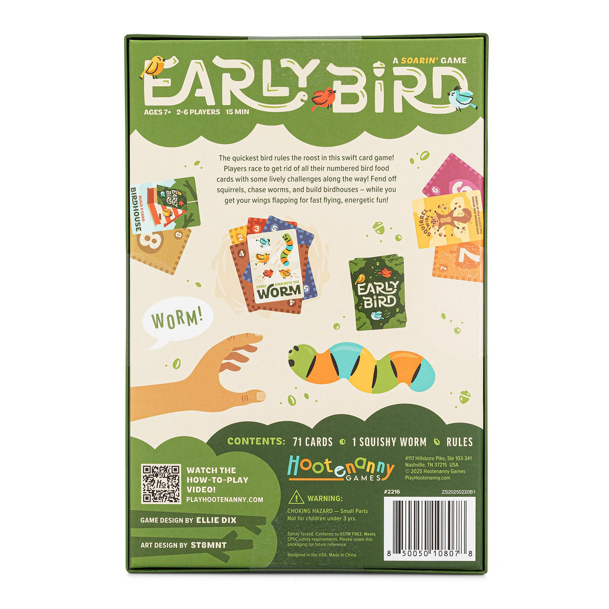 Hootenany Games Early Bird Card Game