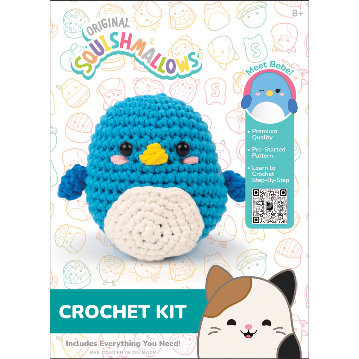 Squishmallow Crochet Kit - Bebe Penguin