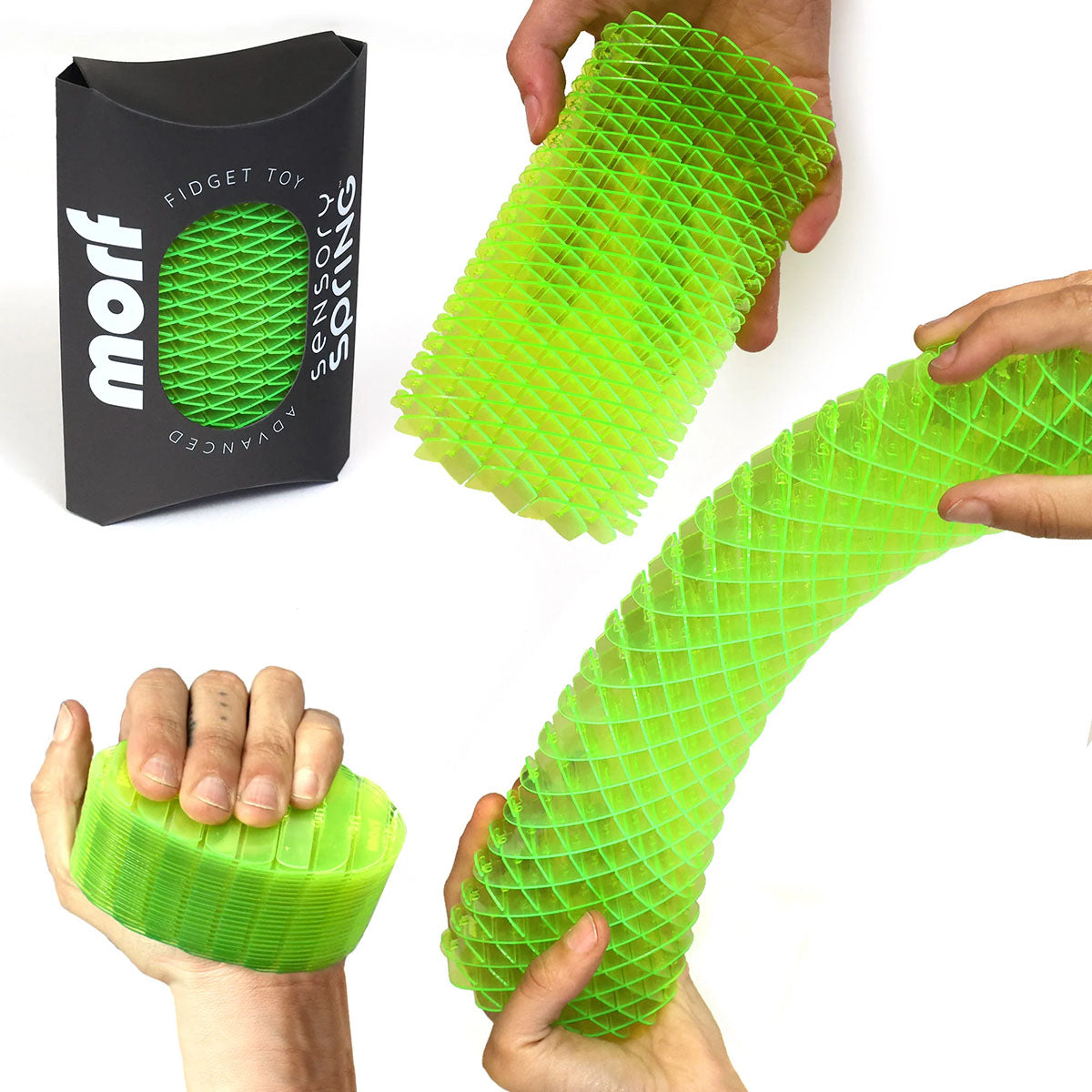 Humango Morf Big Spring Fidget Toy - Green