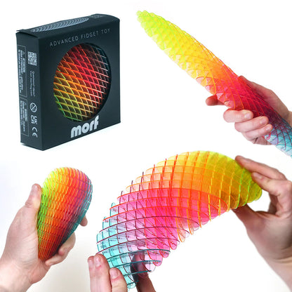 Humango Morf Big Worm Fidget Toy - Rainbow