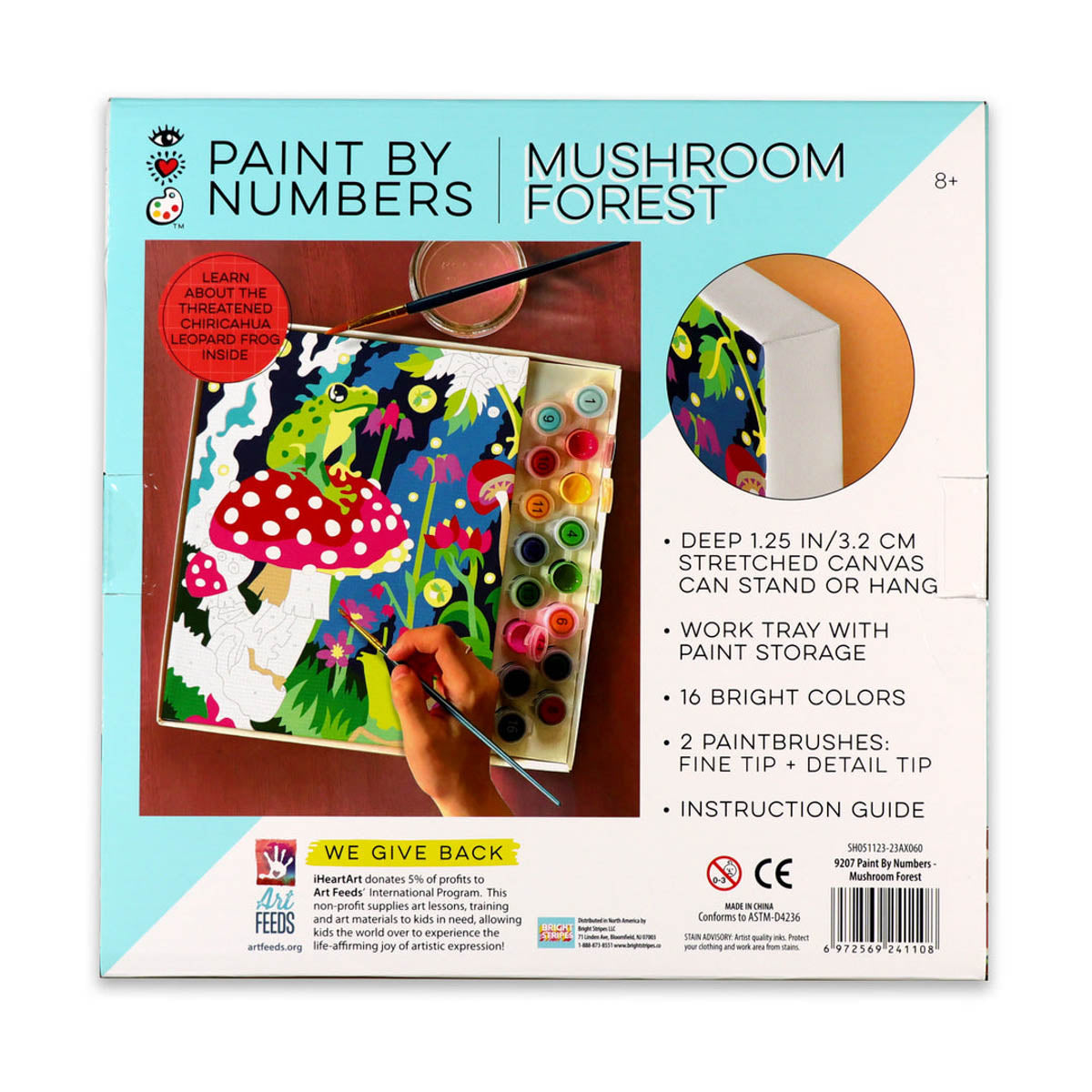 iHeartArt Paint By Numbers, Frog & Mushroom Forest, from Bright Stripes