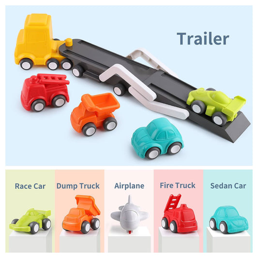 iPlay iLearn Car Carrier Vehicle Play Set