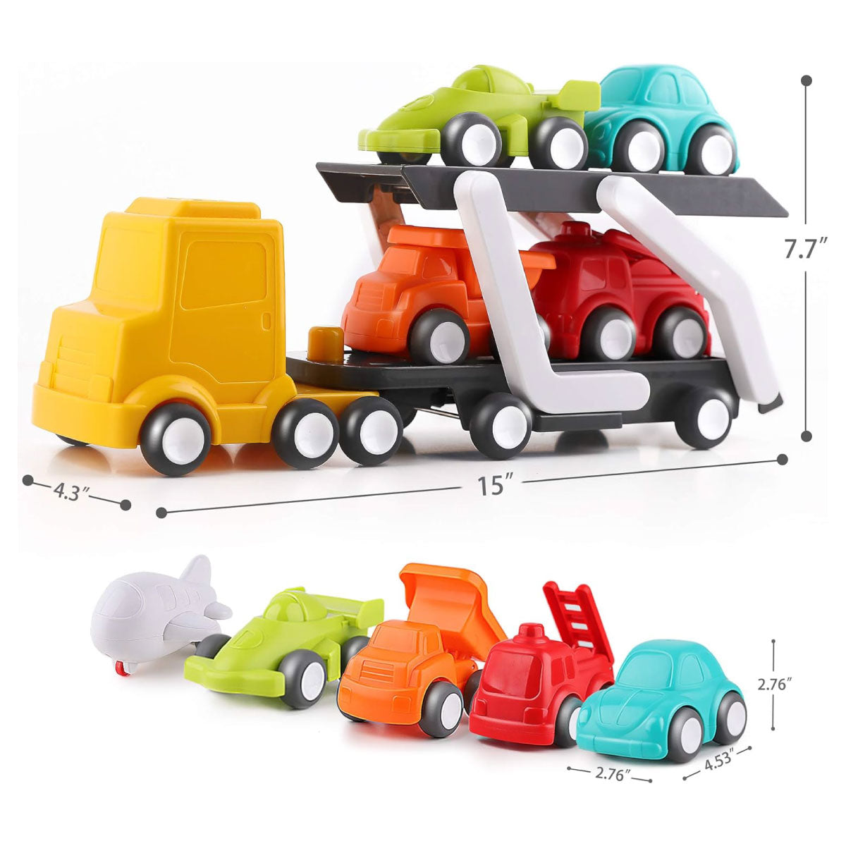 iPlay iLearn Car Carrier Vehicle Play Set