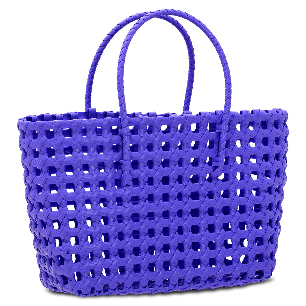 Large Purple Woven Tote Bags