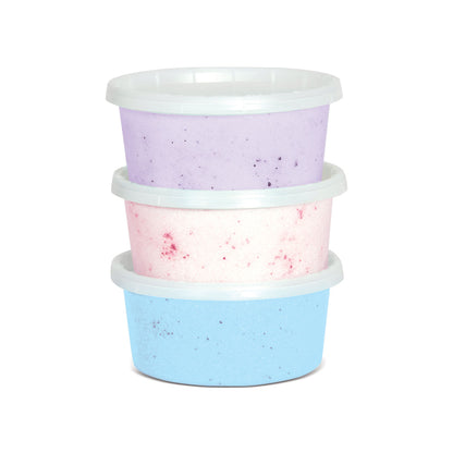 iScream Fruity Cotton Candy Floss Sugars 3 pack flavors: Purple Grape, Pink Strawberry, and Blue Raspberry