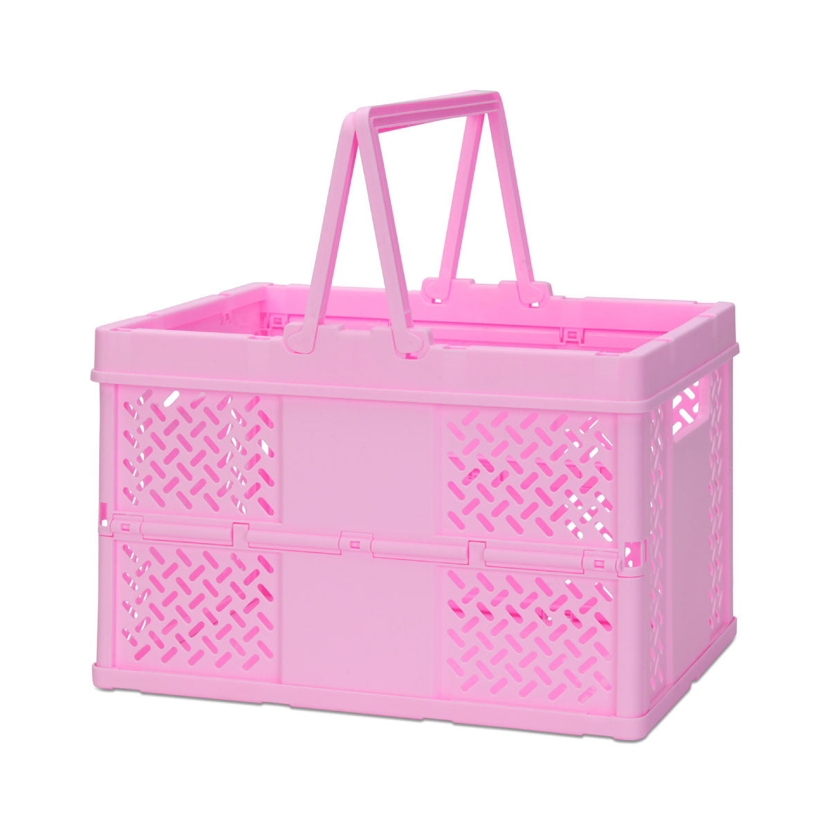 iScream Large Foldable Storage Crate - Pink