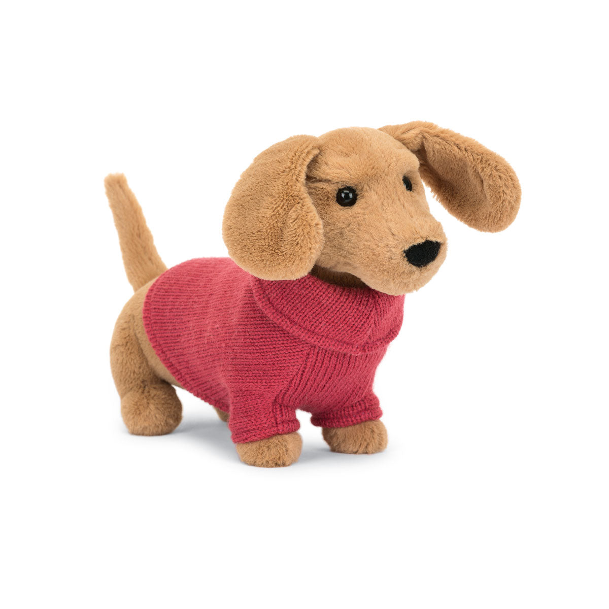 Jellycat Pink Sweater Sausage Dog