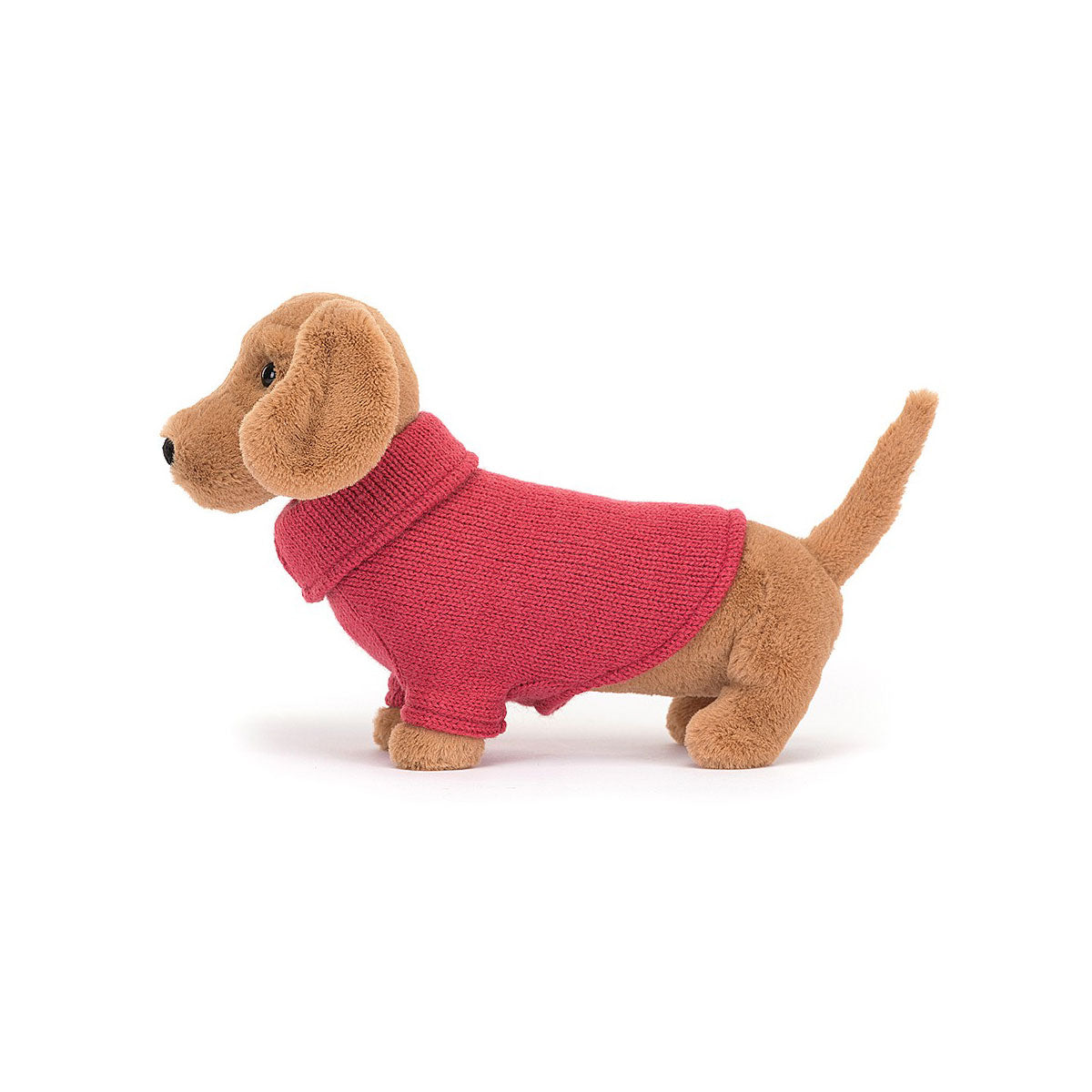 Jellycat Pink Sweater Sausage Dog