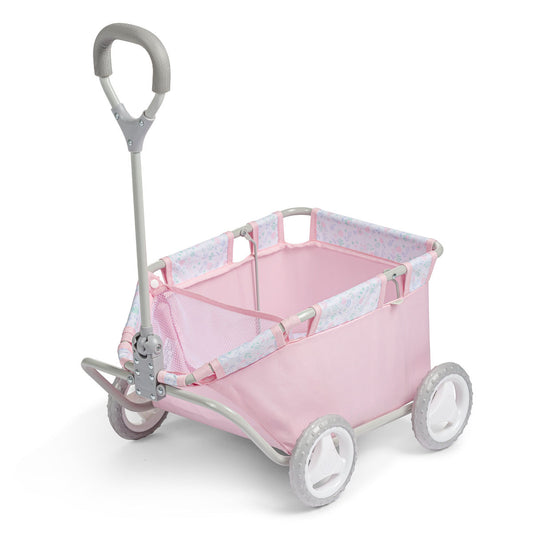 Berenguer Boutique Deluxe Doll Wagon - Pink Floral Collection