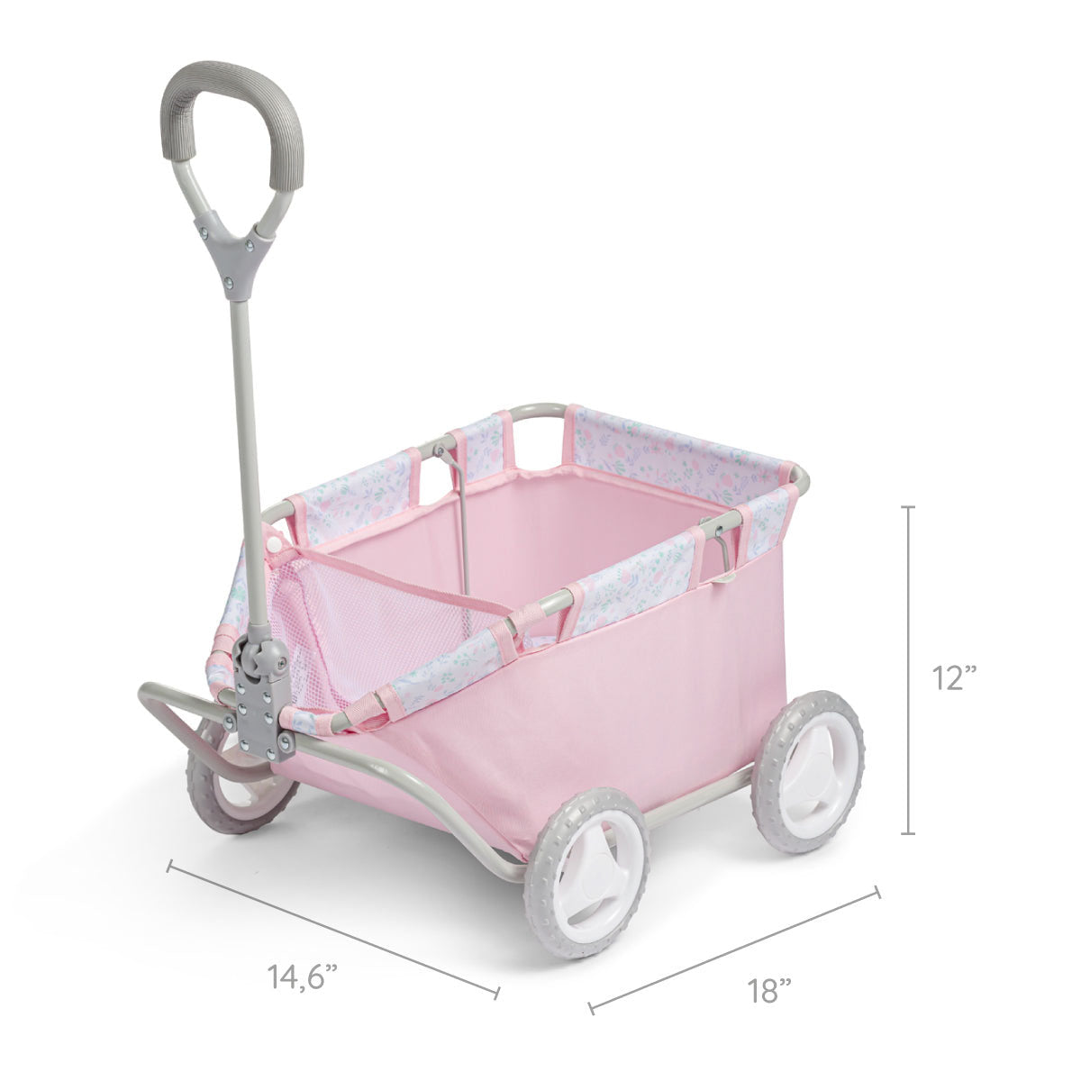 Berenguer Boutique Deluxe Doll Wagon - Pink Floral Collection