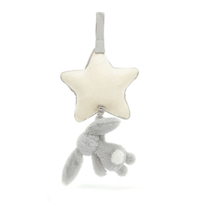 Jellycat Bashful Silver Bunny Musical Pull