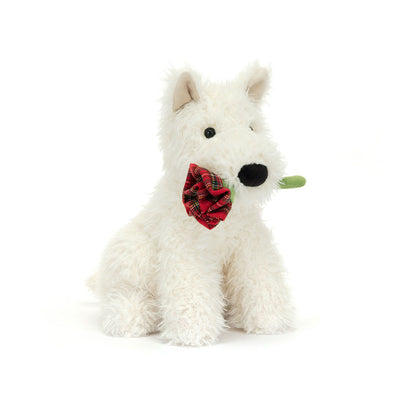 Jellycat Love You Munro Scottie Dog with Rose