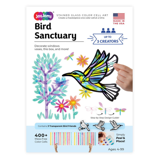JoyJems Bird Sanctuary Sun Catcher Art Kit