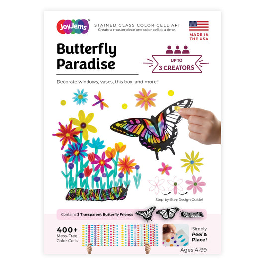JoyJems Butterfly Paradise Sun Catcher Art Kit