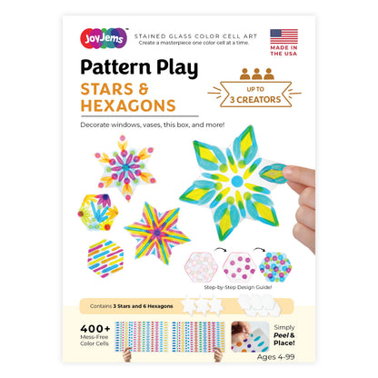 JoyJems Pattern Play Stars & Hexagons Art Kit