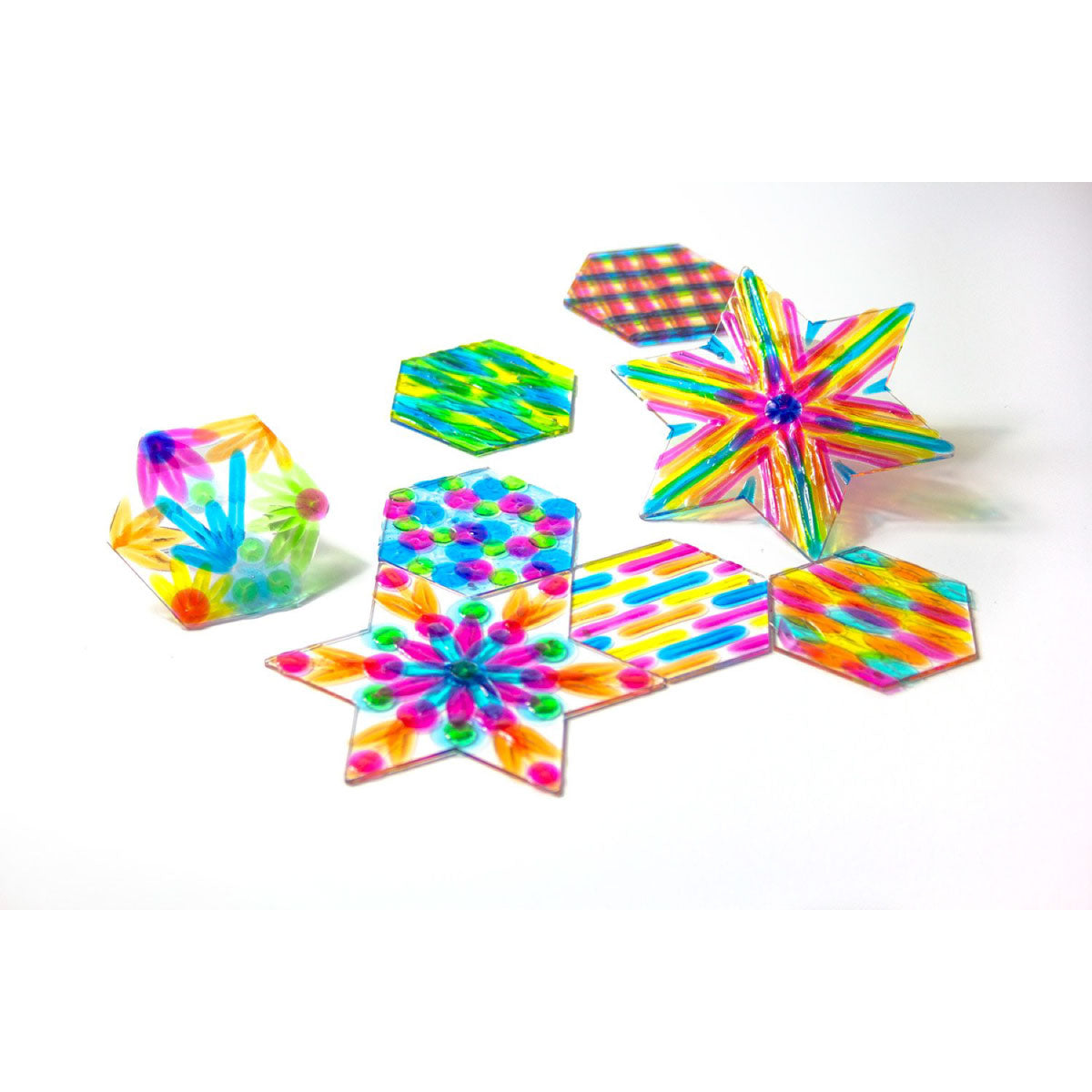 JoyJems Pattern Play Stars & Hexagons Art Kit