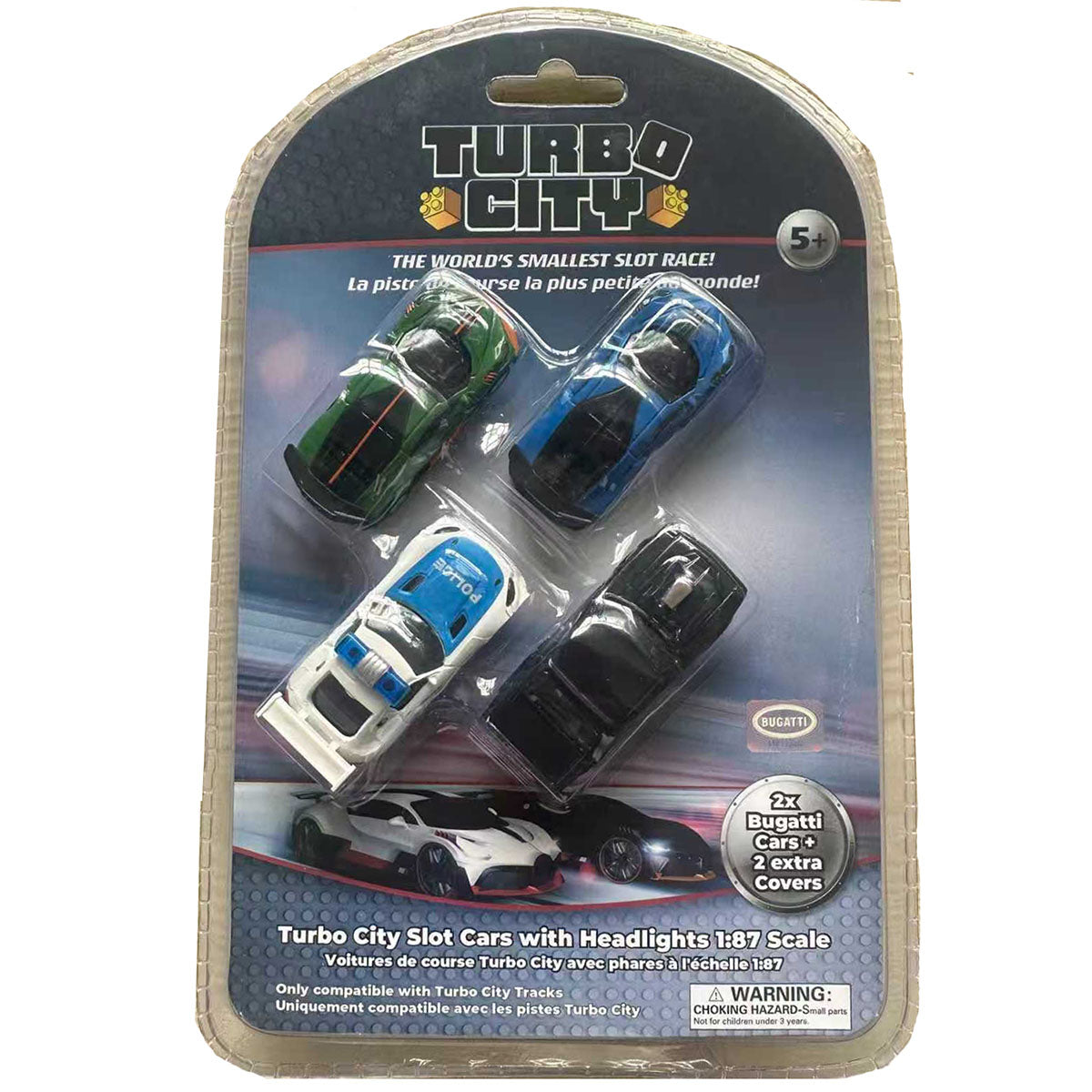 Jupiter Creations Turbo City Cars Bugatti 2 Pack