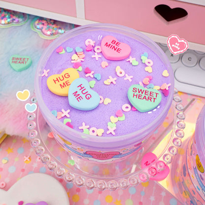 Kawaii Slime Conversation Hearts Fluff Slime