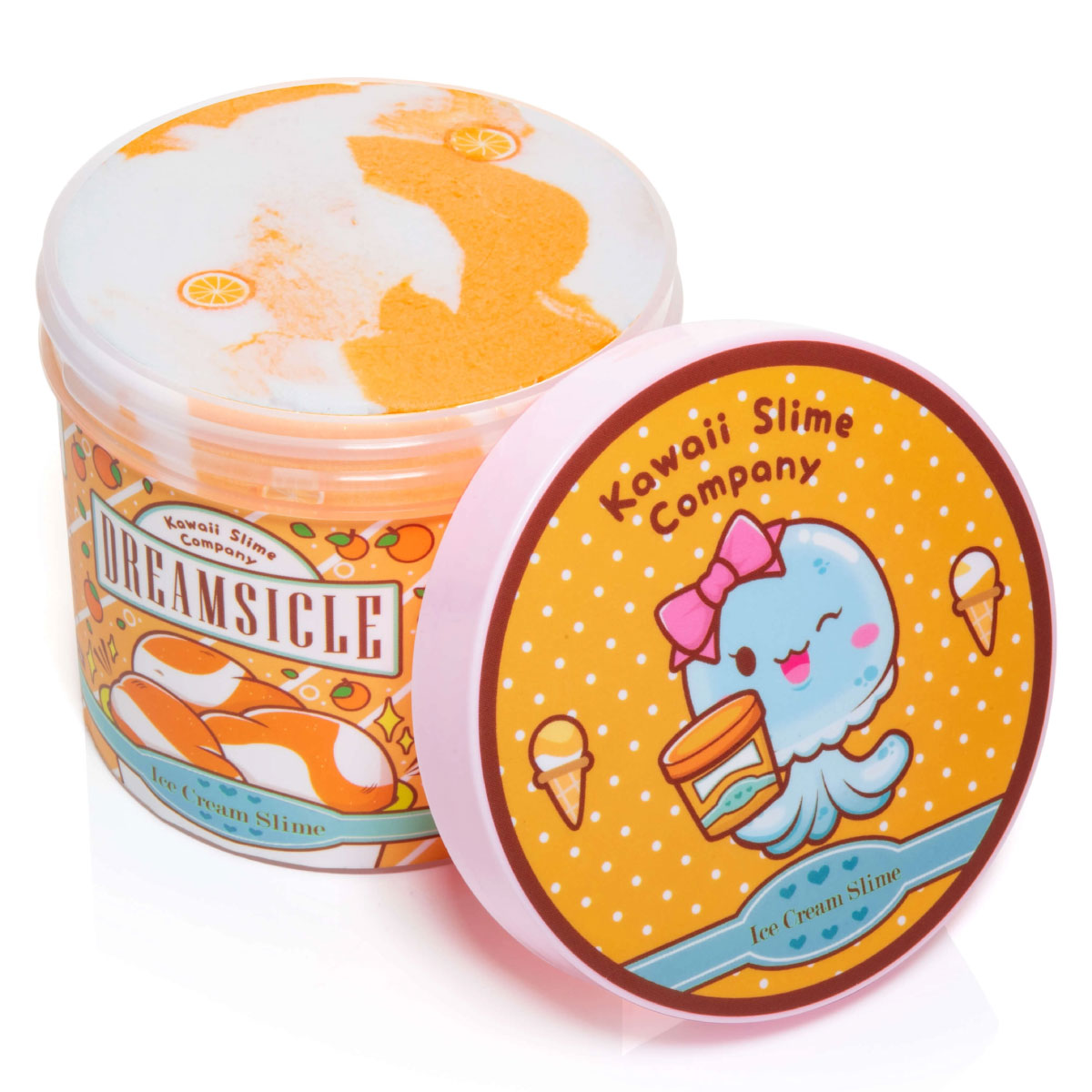 Kawaii Slime Dreamsicle Scented Ice Cream Pint Slime