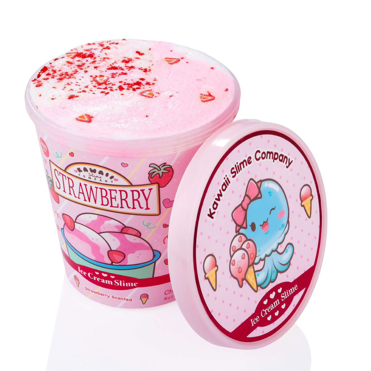 Kawaii Slime Strawberry Scented Ice Cream Pint Slime