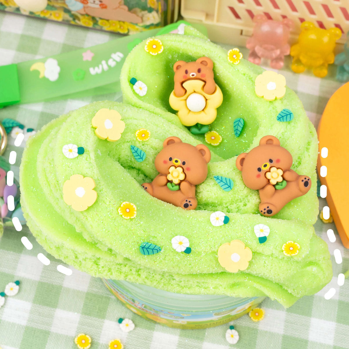 Kawaii Slime Meadow Bear Cloud Slime