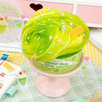 Kawaii Slime Melon Creamy Soda 2 Slimes in 1