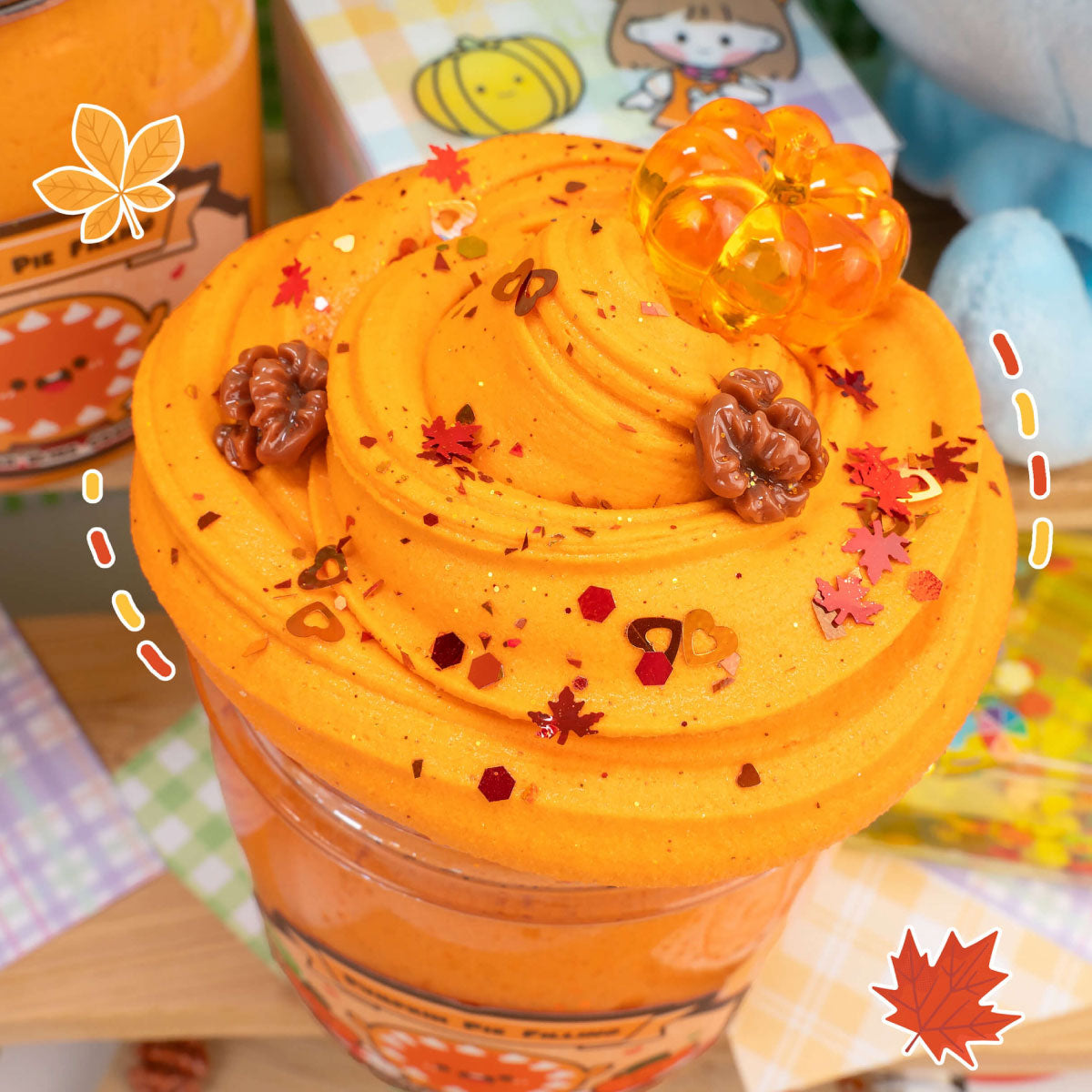 Kawaii Slime Pumpkin Pie Filling Butter Slime