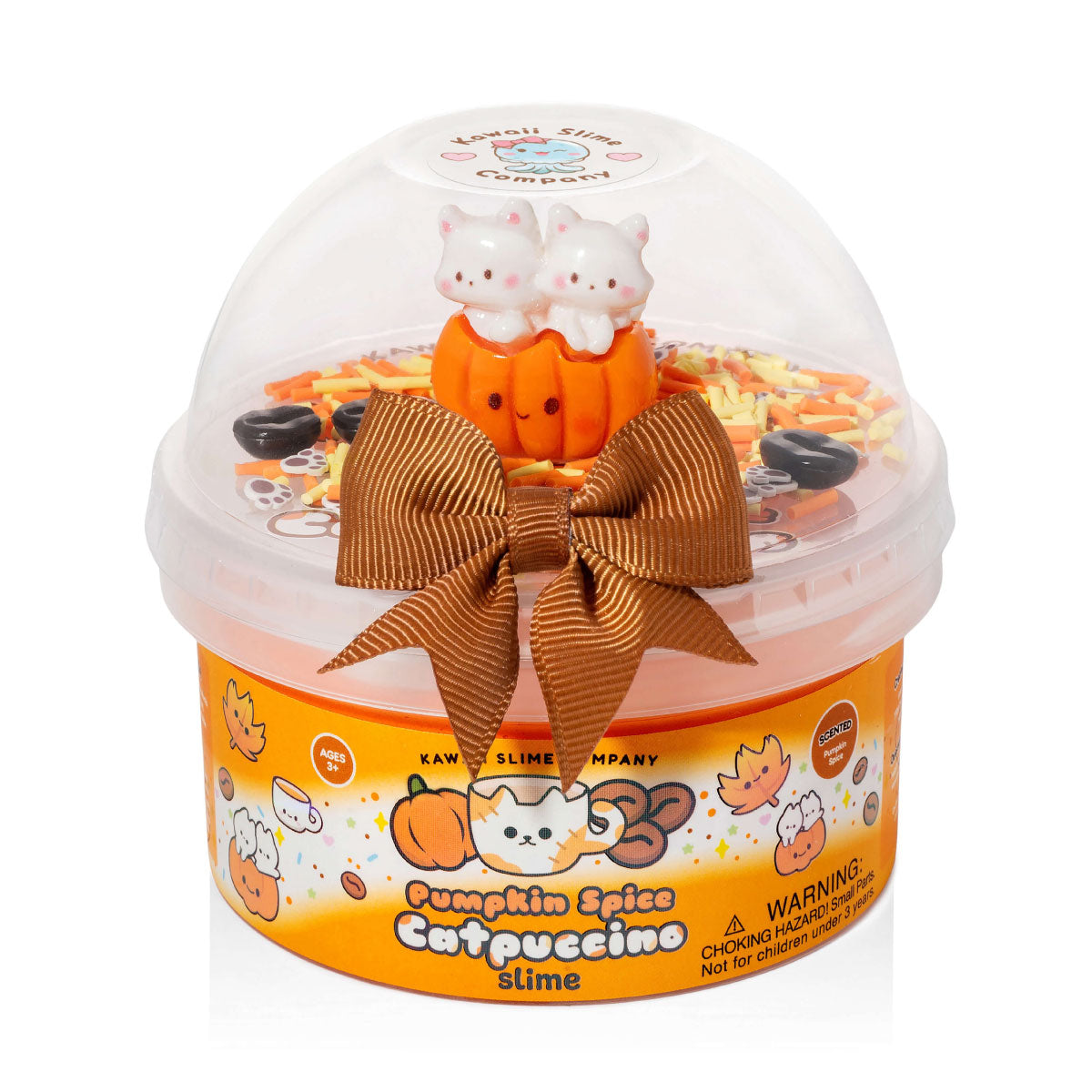 Kawaii Slime Pumpkin Spice Catpuccino Butter Slime