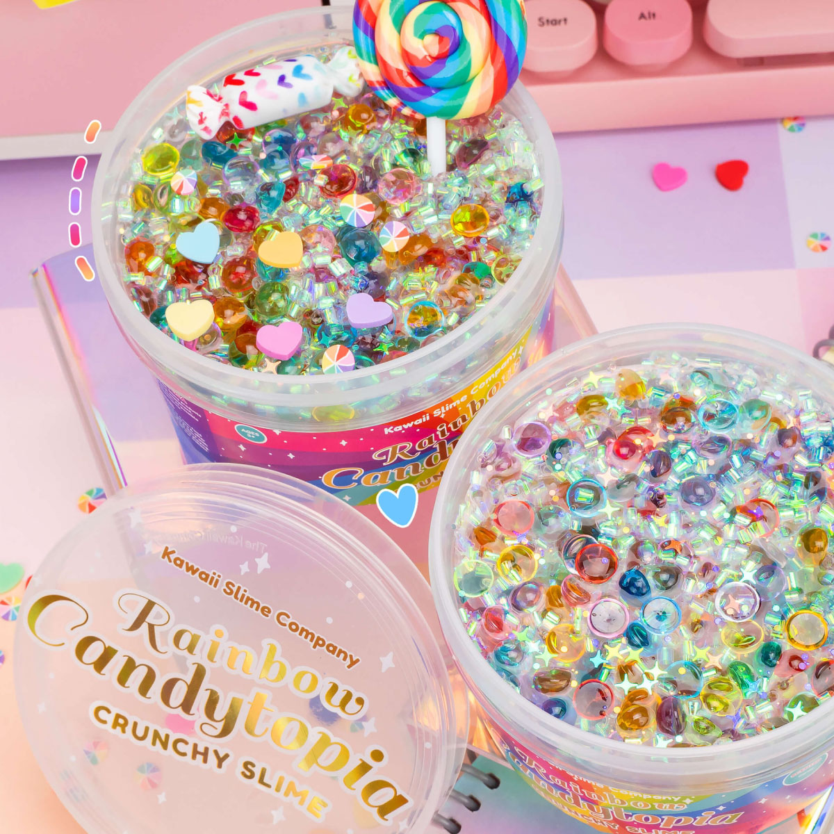 Kawaii Slime Rainbow Candytopia Crunchy Slime